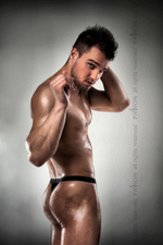 Мужские трусы-тонги (Размер: S-M) (Цвет: черный)