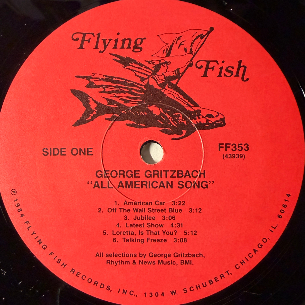George Gritzbach ‎– All American Songs (США 1984г.) Т