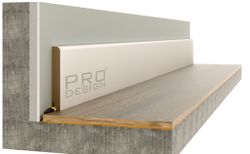 Плинтус под покраску Pro Design Nova матовая эмаль, 2800x12x90 мм