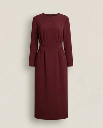 Платье "Идеально село" в винном