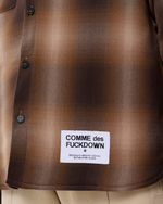 COMME DES FUCKDOWN РУБАШКА КОРИЧНЕВАЯ