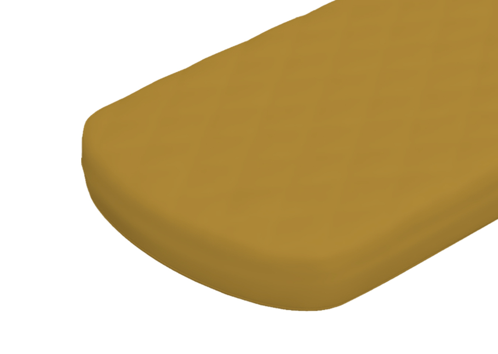 Простынь для кроватки Elegance (горчичный, сатин)