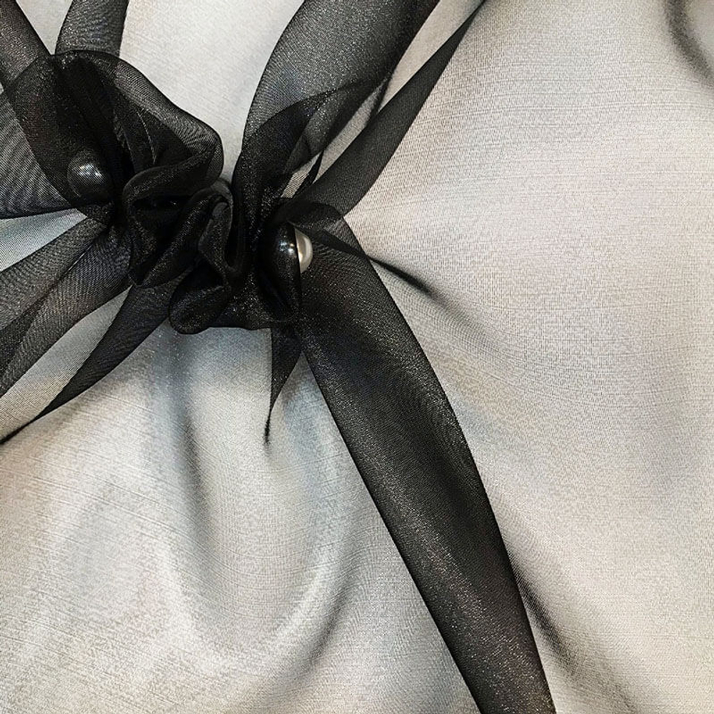 Органза, 150 см, чёрный