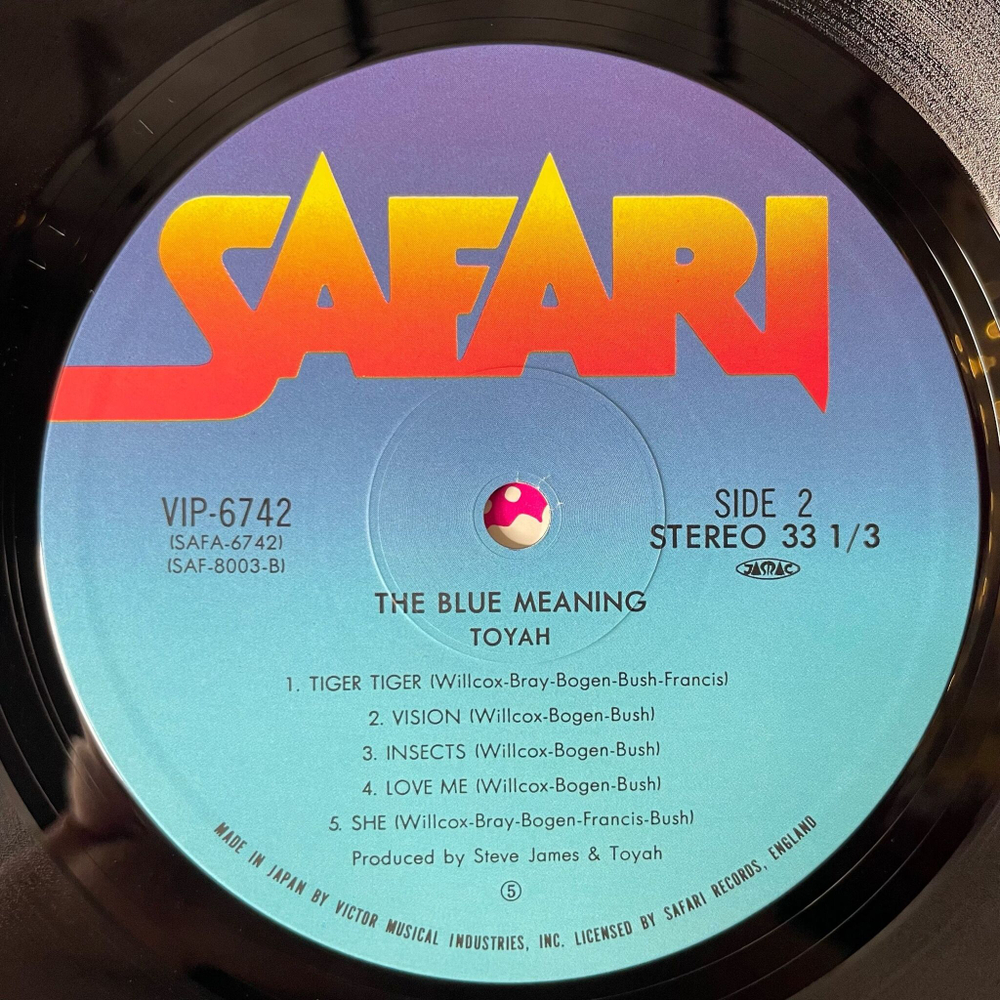 Винтажная виниловая пластинка LP Toyah The Blue Meaning (Japan 1980) (Obi)