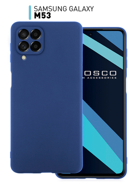Чехол ROSCO для Samsung Galaxy M53 (арт. SS-M53-COLOURFUL-BLUE )