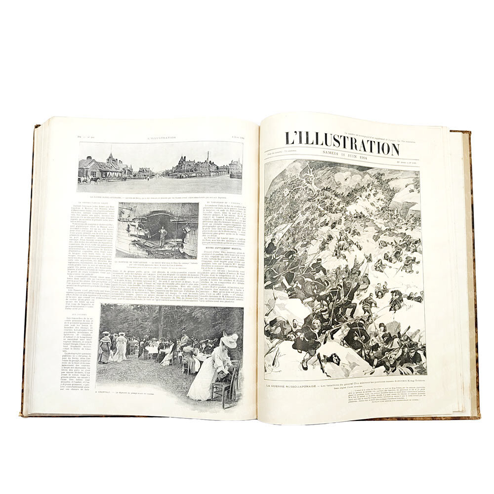 [Подшивка журнала] L’illustration, 1904. – № 3175-3200 (январь-июнь).