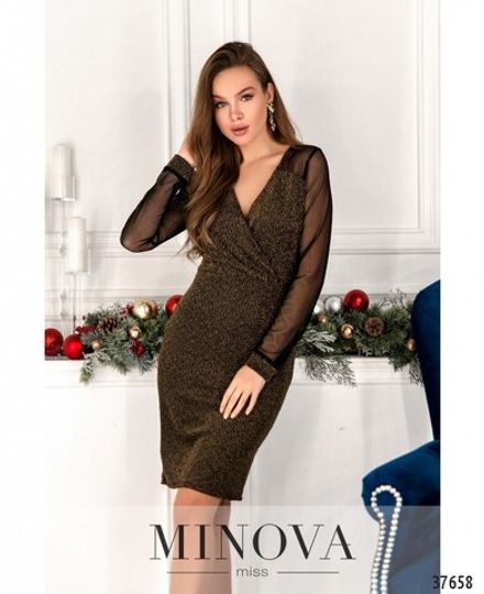 Платье 2157-золото Minova Фото 2