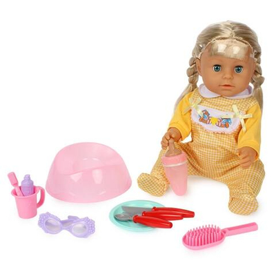 Пупс функциональный с аксесс., короб. R322001A1