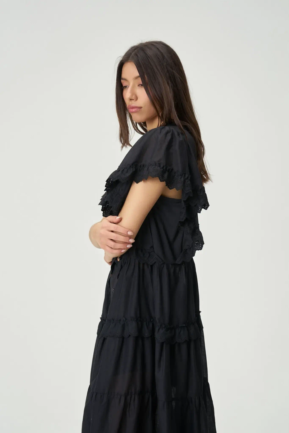 Туника-халат Джипси черная