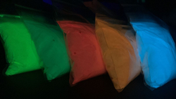 Комплект образцов цветных люминофоров "LUMINOFOR RUS COLOR", 5 цветов х 10 грамм (50г)