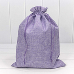 Мешочек 30х40см Лен искусственный (Сиреневый)