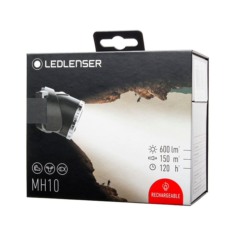 Фонарь светодиодный налобный LED Lenser MH10, 600 лм., аккумулятор