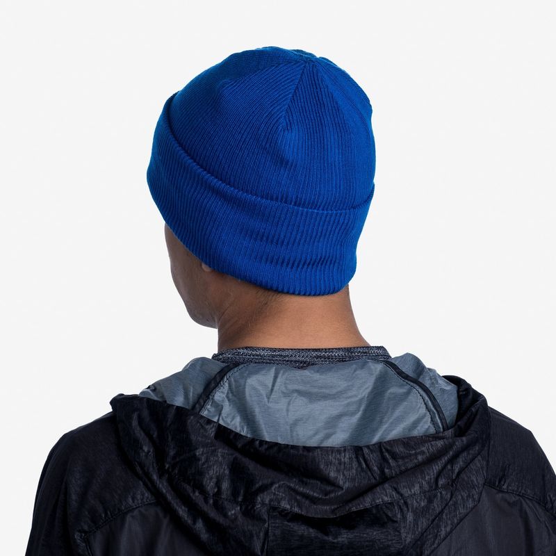 Шапка Buff Crossknit Hat Solid Azure Blue Фото 7