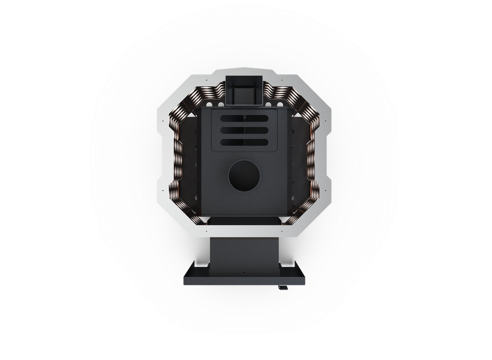 Банная печь Душа- 15 Сетка Ремейк Закрытая Каменка