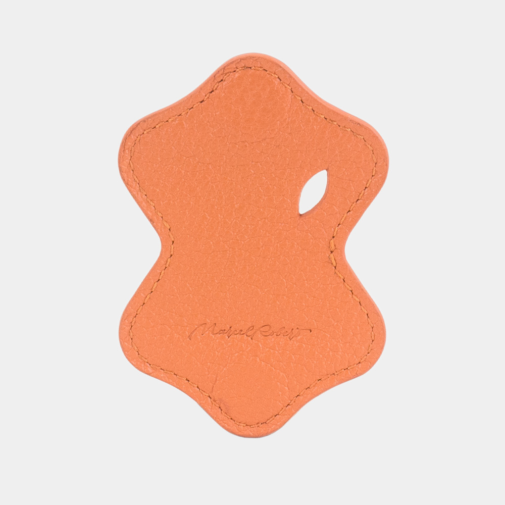 Держатель для проводов и наушников Chapeau из кожи теленка, оранжевого цвета