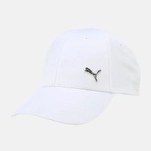 Бейсболка спорт. PUMA Metal Cat Cap 02599407, 100% полиэстер, белый