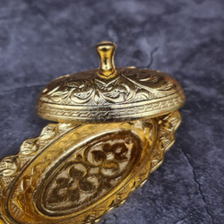 Лукумница, "Миндаль", 2 Штуки подставка для сладостей  (золото)