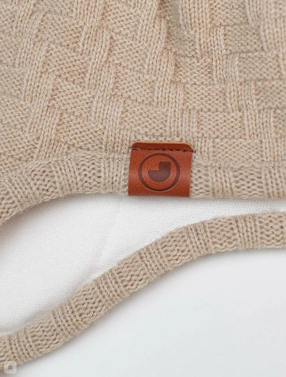 Шапка весенняя/осенняя вязаная КОДИ (Жемчуг)