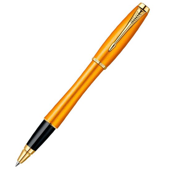 Ручка-роллер PARKER URBAN Premium Mandarin, цвет: Yellow GT, цвет стержня: черный, 1892653