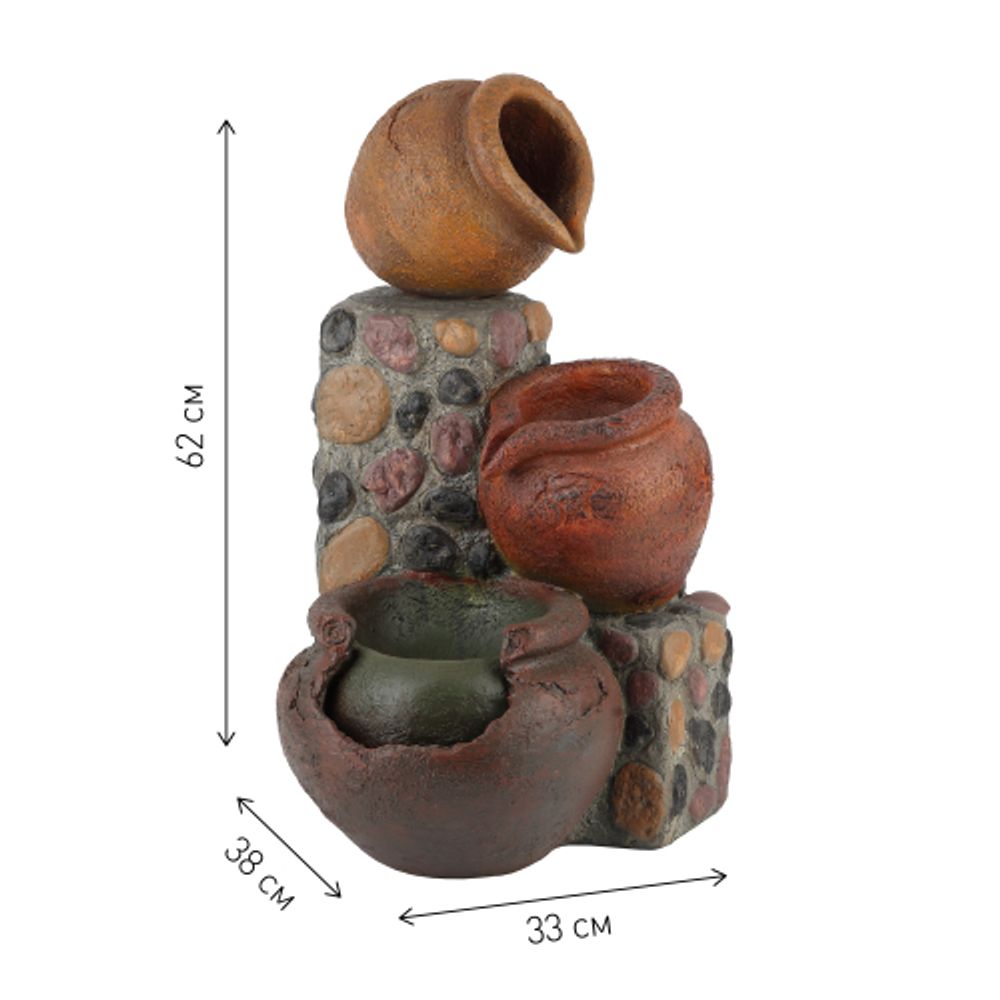 GA-02490 GREEN APPLE Уличный фонтан Трио высота 62,5 см | GREEN APPLE