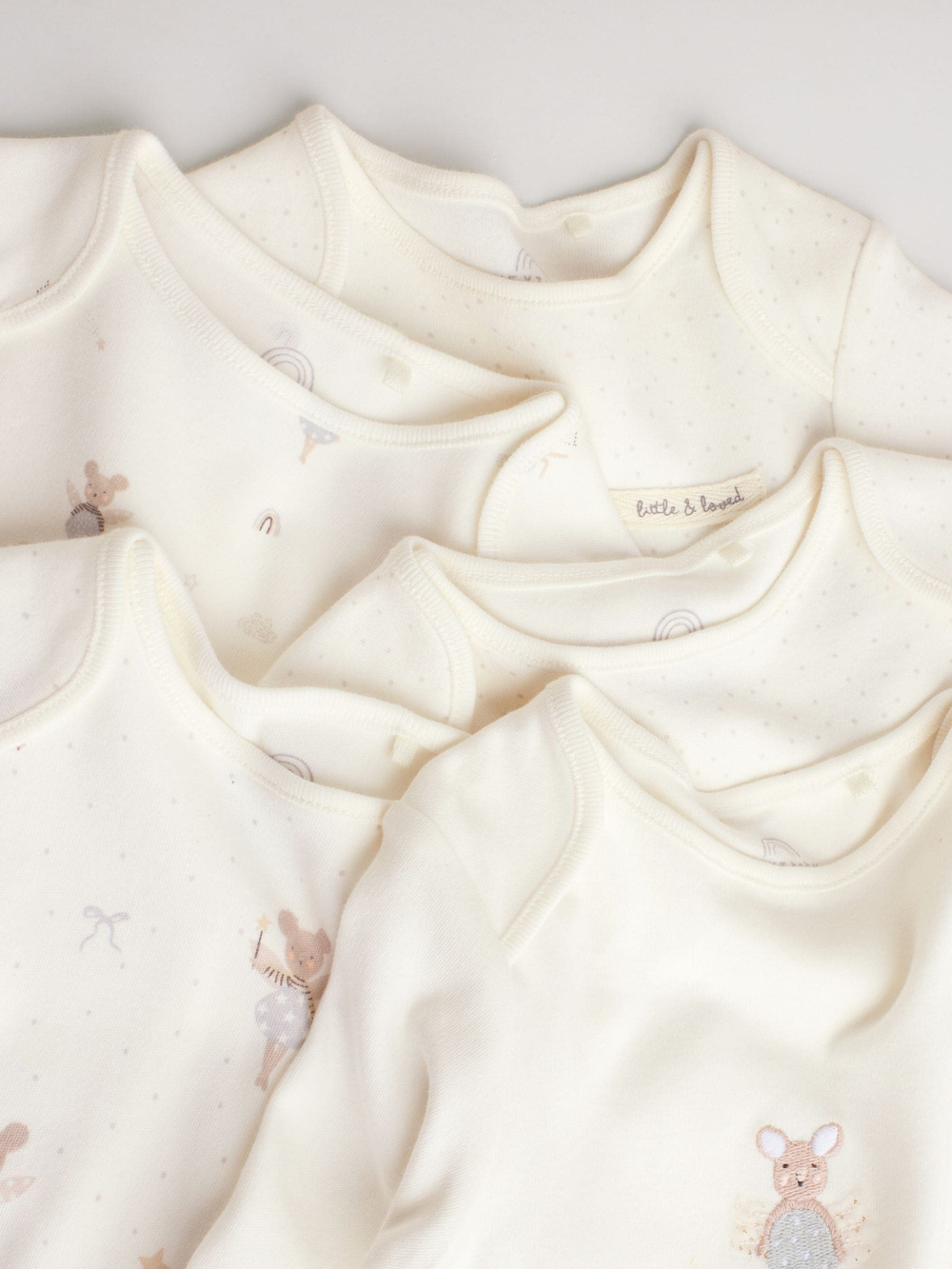 Боди с длинным рукавом Next F17-113, 5 шт., Кремовый