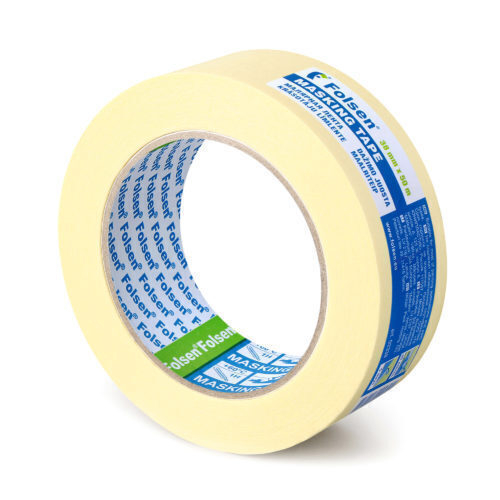 Малярная лента Folsen® 023, бумажная, желтоватая