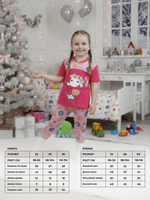 Пижама детская бриджи и футболка из хлопка