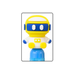 Ручка шариковая, автоматическая, 6в1, Basir, 6-ти цветная, серия "Космонавт", с резиновой фигуркой, 36 шт