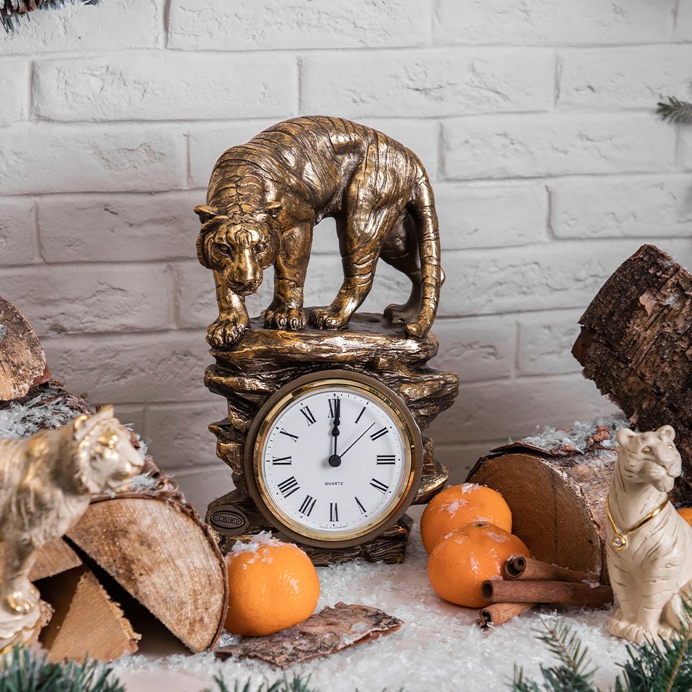 Часы Тигр Бронза