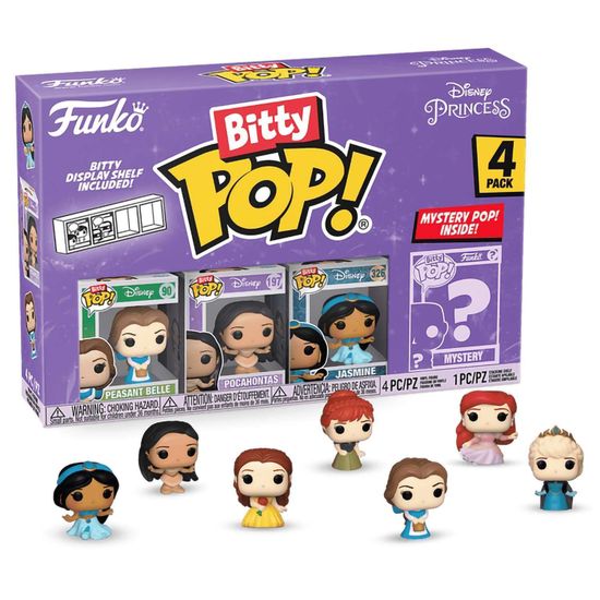 Фигурка Funko Bitty POP! Disney Princess S2 Belle+Pocahontas+Jasmine+Mystery (1 of 4) 4PK 73028 (00055302/270125/0012158/13, Китай)