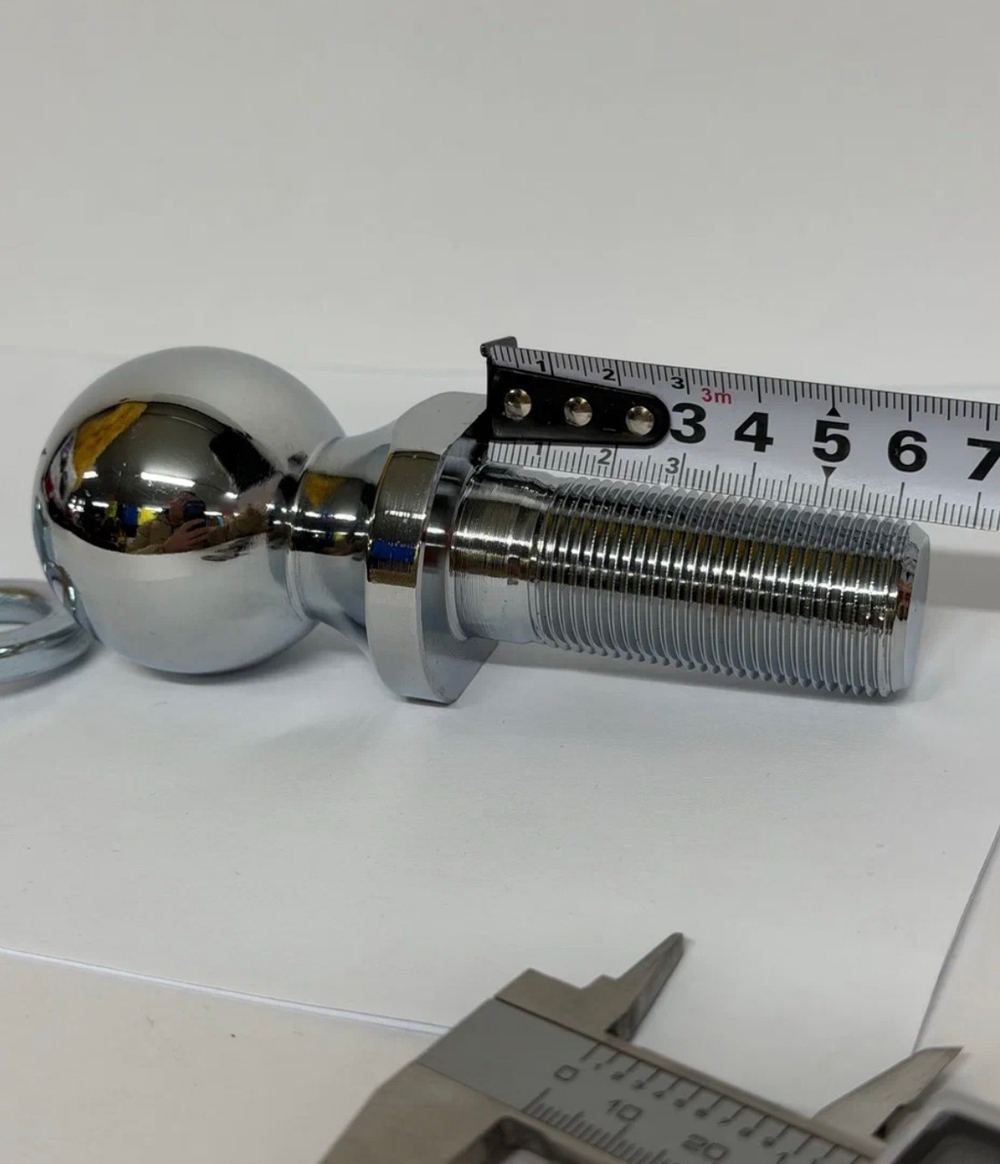 Шар для фаркопа 50 мм, 3.5 тонн, прицепное устройство для прицепа, ножка стержень М24 (шайба и гайка в комплекте), тип Е , (1 шт.) -