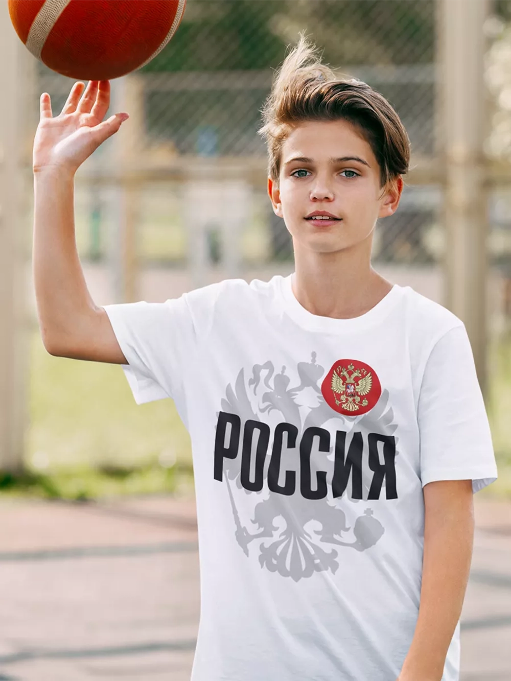 Футболка с гербом России