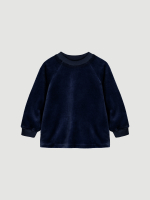 Велюровый свитшот оверсайз Mjölk Navy