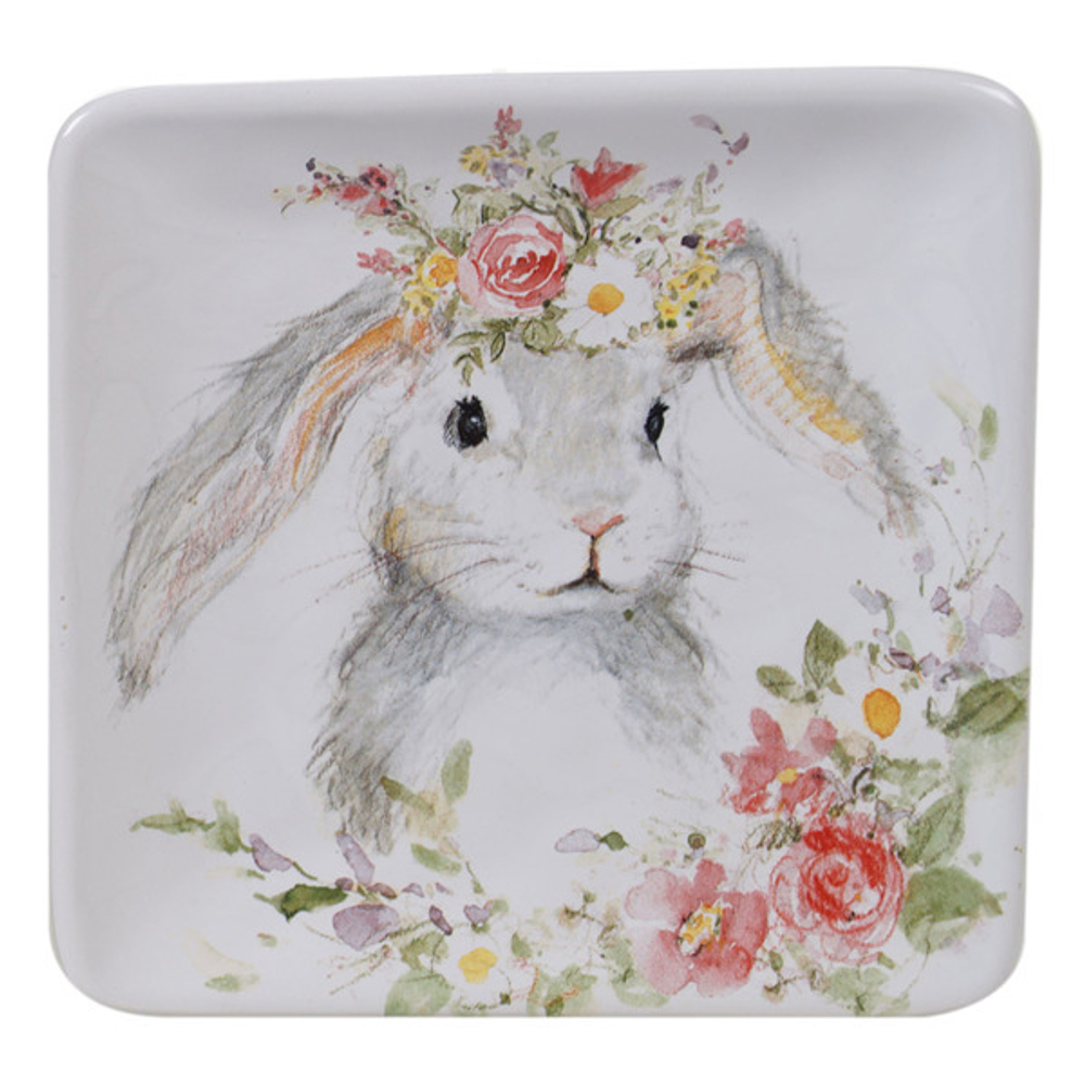 Тарелка пирожковая квадратная 15см Certified Int. Милый кролик-2