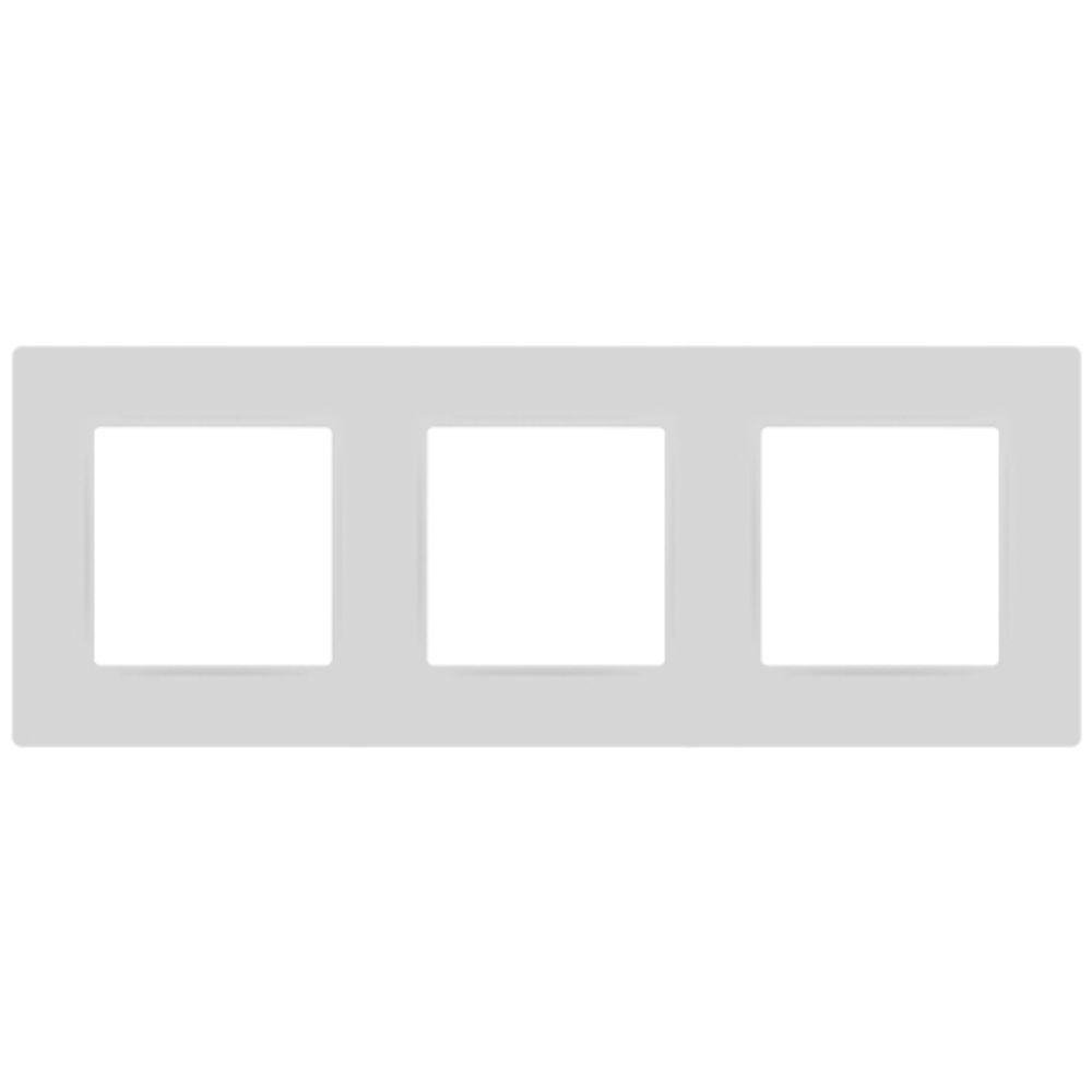Рамка для розеток и выключателей ЭРА Серия 12 12-5203-01М на 3 поста, Классик, белый матовый