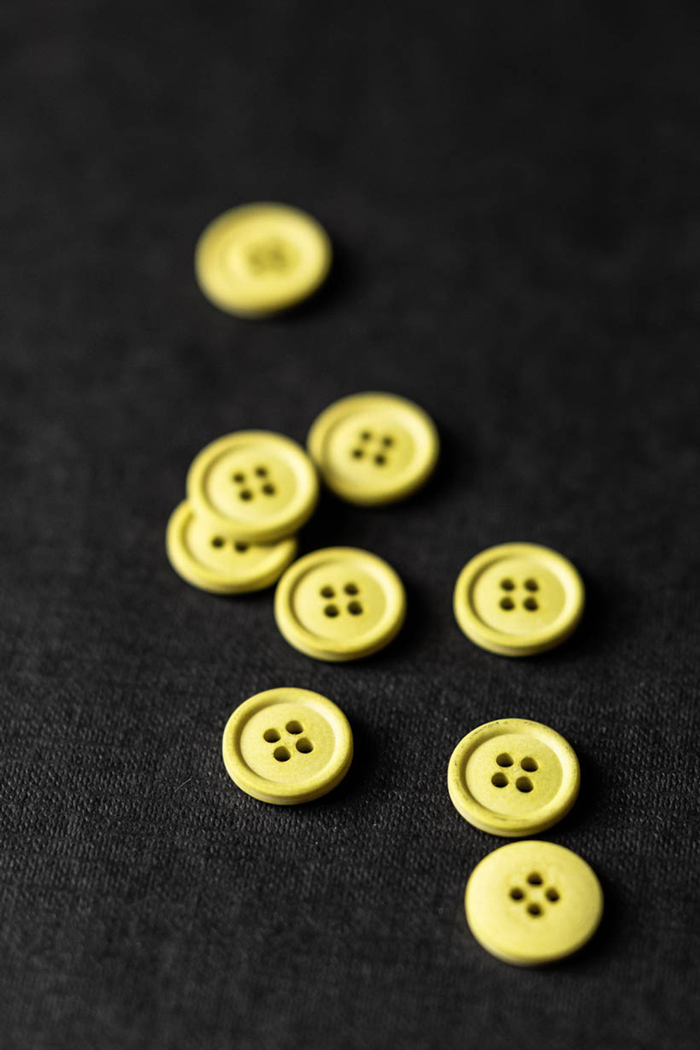 Хлопковые пуговицы 15mm – citrus yellow