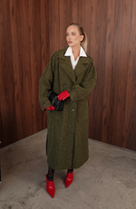 Пальто оверсайз из буклированной шерсти