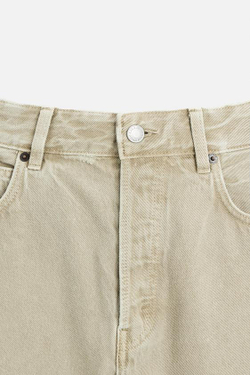 ZARA ДЖИНСЫ REGULAR FIT, БЕЖЕВЫЙ