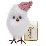 Подвеска «Совушка в зимнем колпачке» 12 см (в ассортименте), Розовый