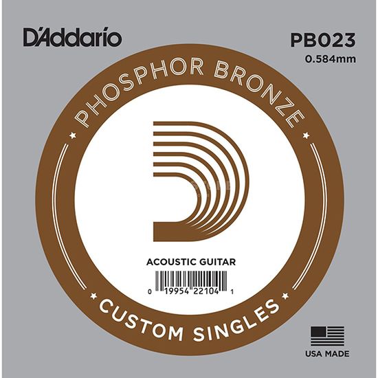 Струна одиночная для акустической гитары D'ADDARIO PB023