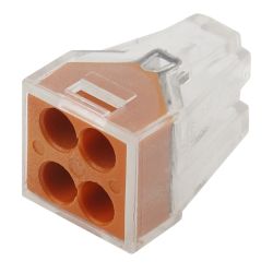 Клемма ЭРА серия 104 4 отверстия 1.0-2.5мм2 упаковка 4 шт. | Клеммы