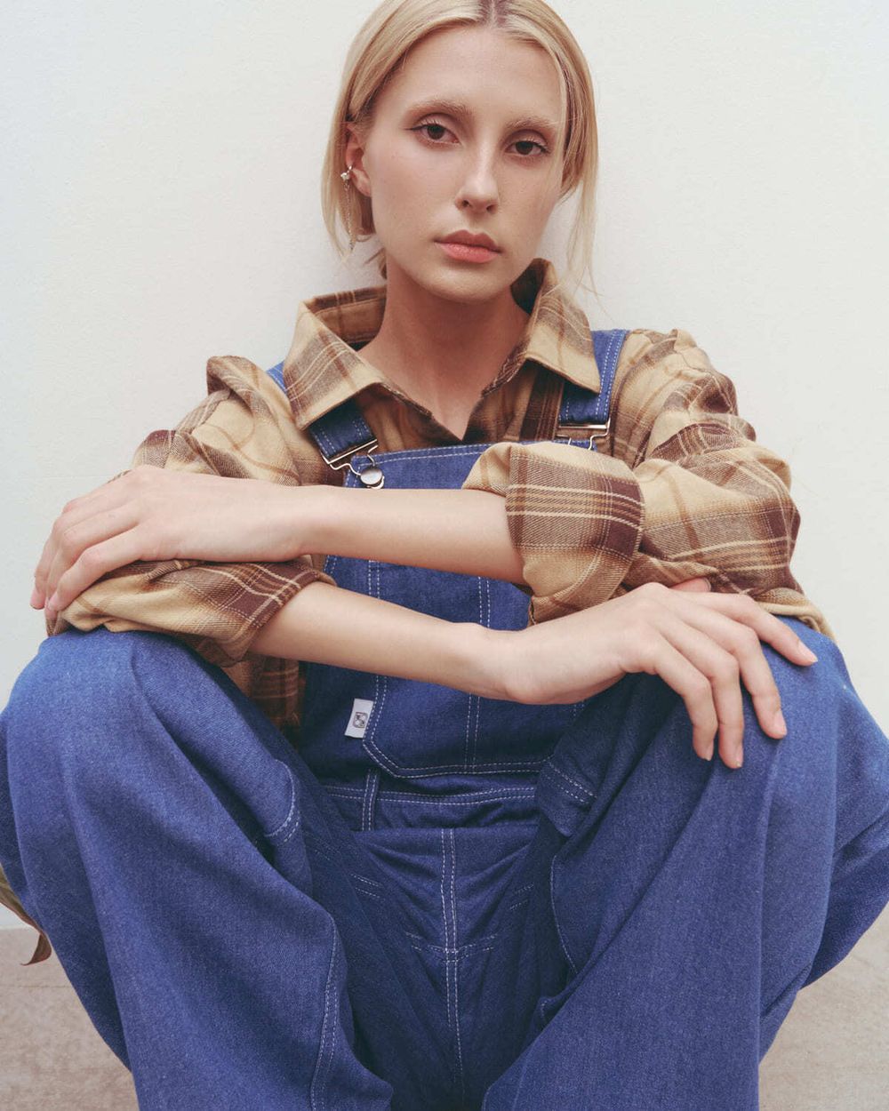 Купить Рубашка One Two Cowboy Shirt бежевая Рубашка One Two Cowboy Shirt бежевая