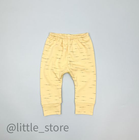 Штанишки хлопковые, Эффект меланжа на желтом