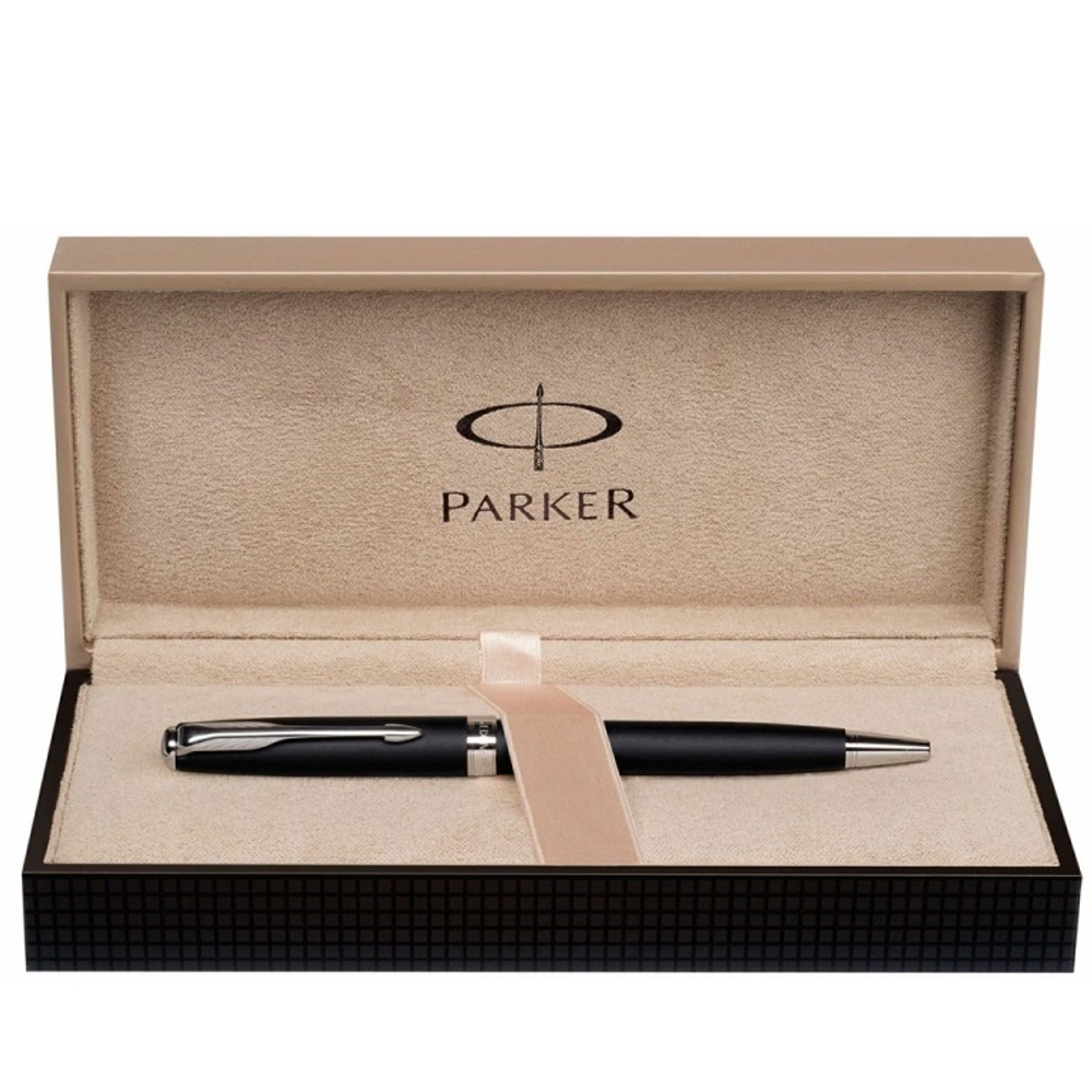 Перьевая ручка Parker Sonnet F531 PREMIUM Dark Grey Laquer GT, перо:F, золото 18К