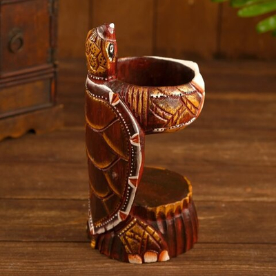 Подставка под бутылку "Черепашка" дерево 14х14х25 см   4575574