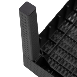 Стол пластиковый журнальный прямоугольный Ola Dom арт.ЭП 401424 (антрацит)