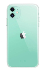 Прозрачный ультратонкий силиконовый чехол  на iPhone 11 / Чехол на Айфон 11