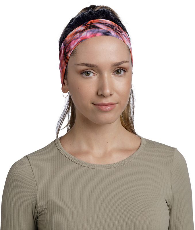 Узкая спортивная повязка на голову Buff Headband Slim CoolNet Zat Multi Фото 3