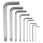 Набор ключей имбусовых, HEX, 1,5-10 мм, CrV, 9 шт., с шаром Denzel