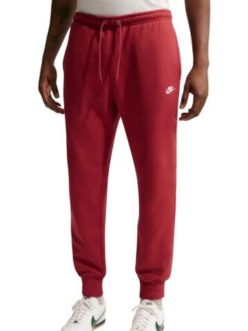 Мужские теннисные штаны Nike Club Jogger - team crimson/white